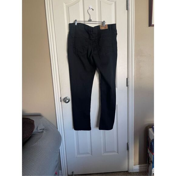 Rugby Mens Black Mid-Rise Full Length Five Pocket Style Slim Jeans Size 38x32 - Picture 7 of 7